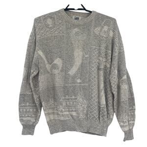 Vintage 90s Lee Sport Nutmeg Golf Mens Sweater Sz XL Grandpa USA Heritage Preppy